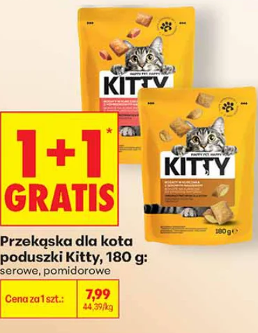 Kitty Przekąska dla kota poduszki, serowe, pomidorowe 180 g