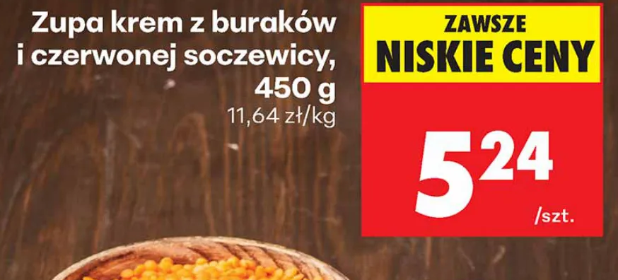 Zupa krem z buraków i czerwonej soczewicy 450 g