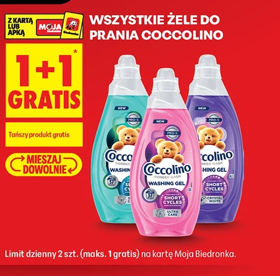 Wszystkie żele do prania Coccolino