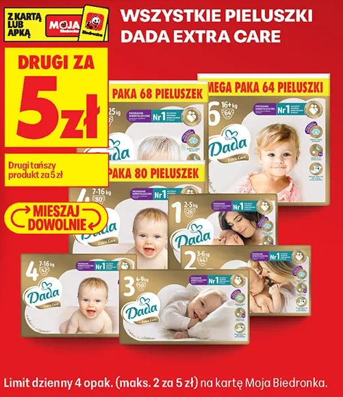 Wszystkie pieluszki Dada Extra Care