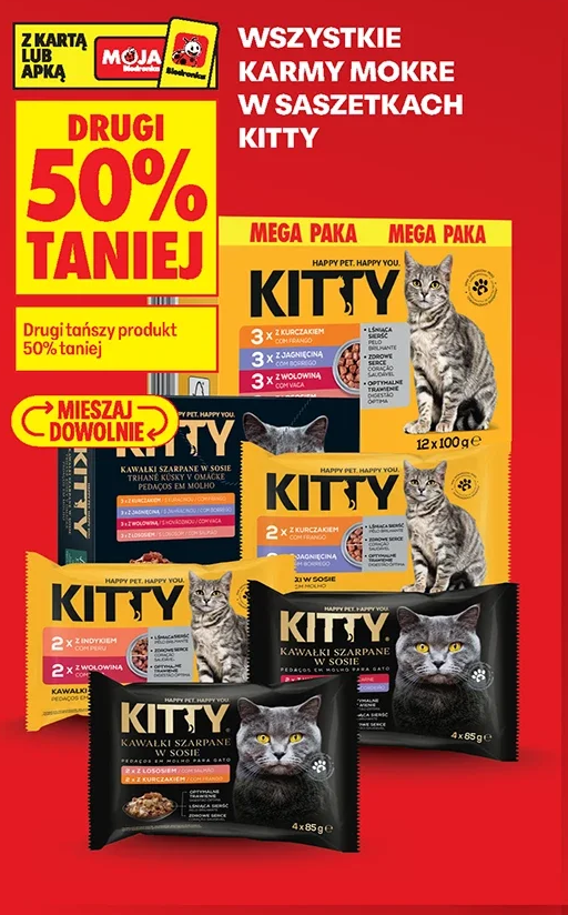 Wszystkie karmy mokre w saszetkach Kitty