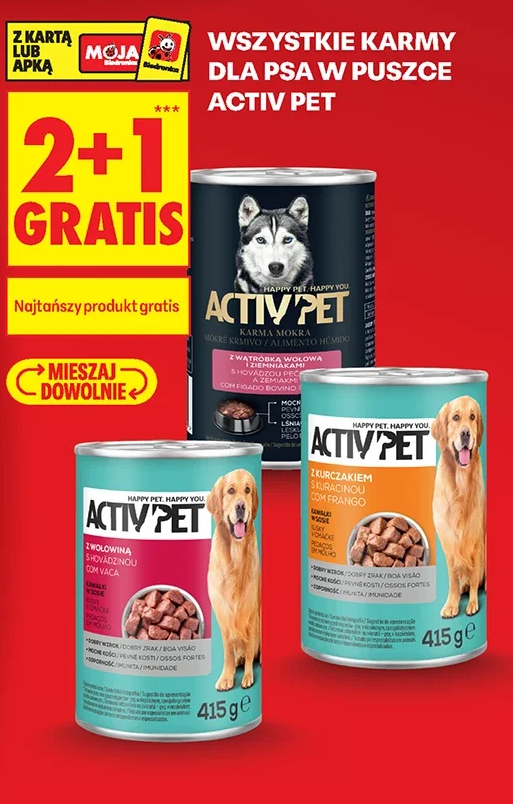 Wszystkie karmy dla psa w puszce Activ Pet