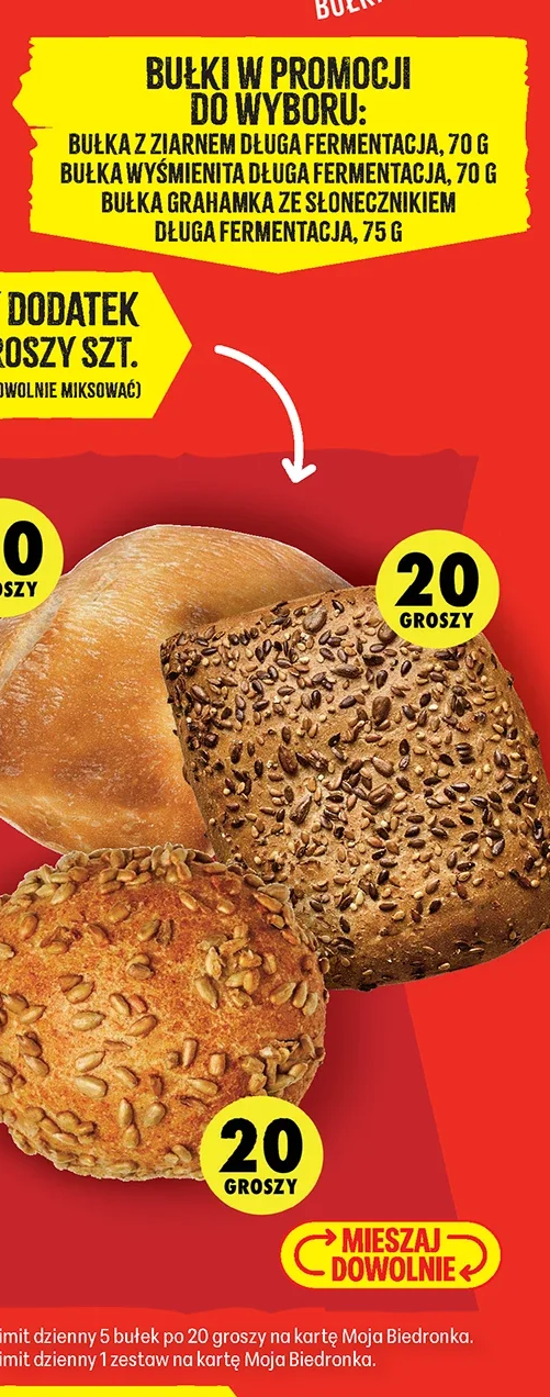 Bułki w promocji do wyboru