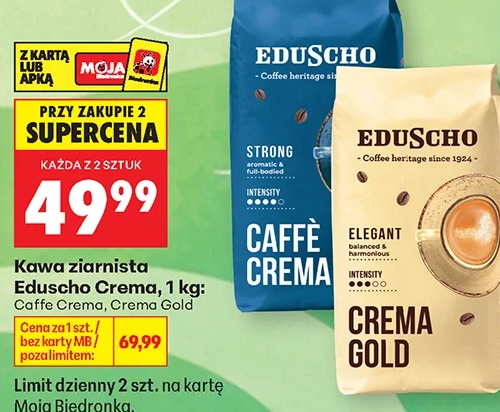 Eduscho Kawa ziarnista Crema, — Caffe Crema, Crema Gold 1 kg