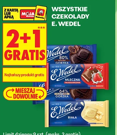 Wszystkie czekolady E. Wedel