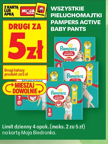 Wszystkie pieluchomajtki Pampers Active Baby Pants