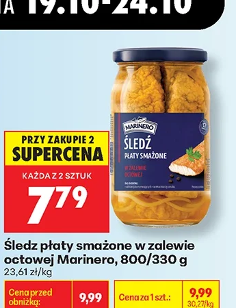 Marinero Śledź płaty smażone w zalewie octowej 330 g