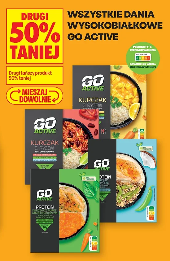 Wszystkie dania wysokobiałkowe GO Active