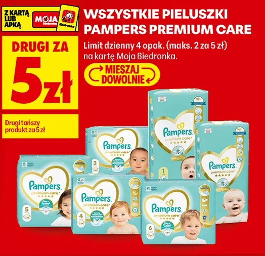 Wszystkie pieluszki Pampers Premium Care