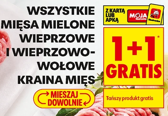 Wszystkie mięsa mielone wieprzowe i wieprzowo-wołowe Kraina Mięs