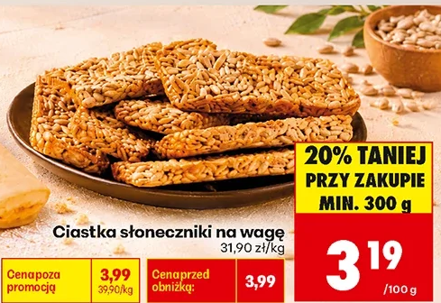 Ciastka słoneczniki na wagę