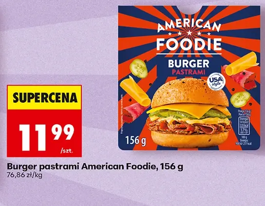 American Foodie Burger pastrami 156 g