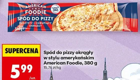 American Foodie Spód do pizzy okrągły w stylu amerykańskim 380 g