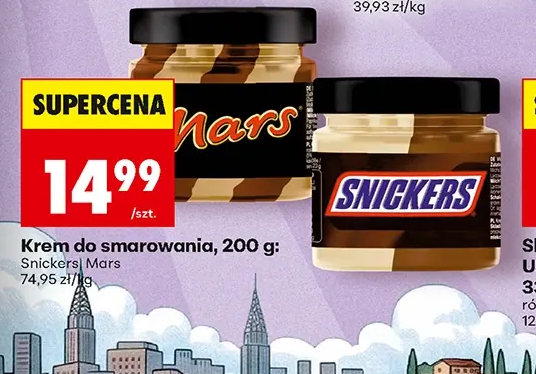 Krem do smarowania, 200 g: Snickers, Mars 200 g