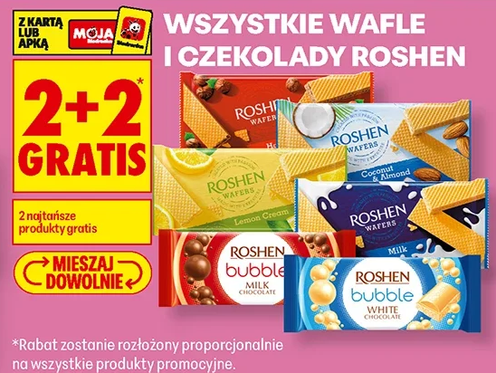 Wszystkie wafle i czekolady Roshen