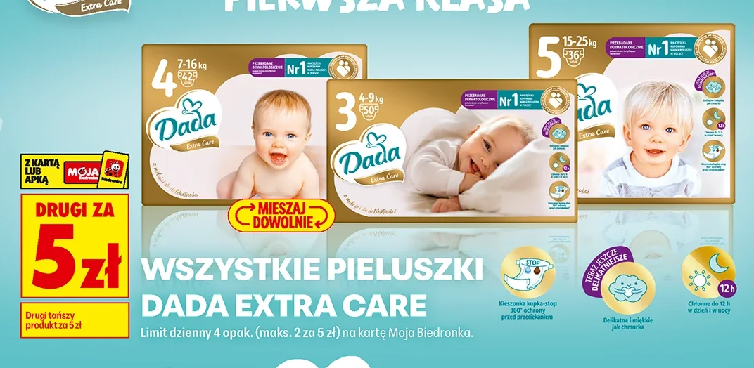Wszystkie pieluszki Dada Extra Care