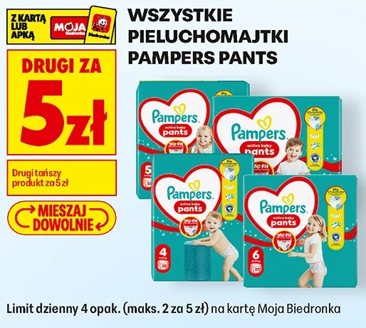 Wszystkie pieluchomajtki Pampers Pants