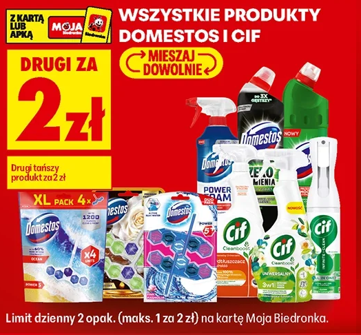 Wszystkie produkty Domestos i Cif