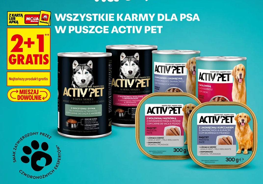 Wszystkie karmy dla psa w puszce Activ Pet