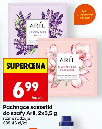 Aril Pachnące saszetki do szafy 2 × 5,5 g