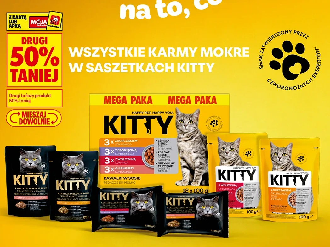 Wszystkie karmy mokre w saszetkach KITTY